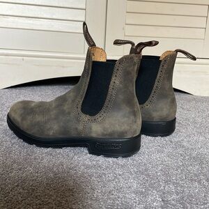 Blundstone High Top Olive Brown Chelsea Boots Waterproof